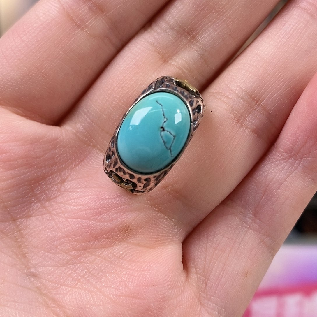 绿松石银S925镶嵌珠宝奇石