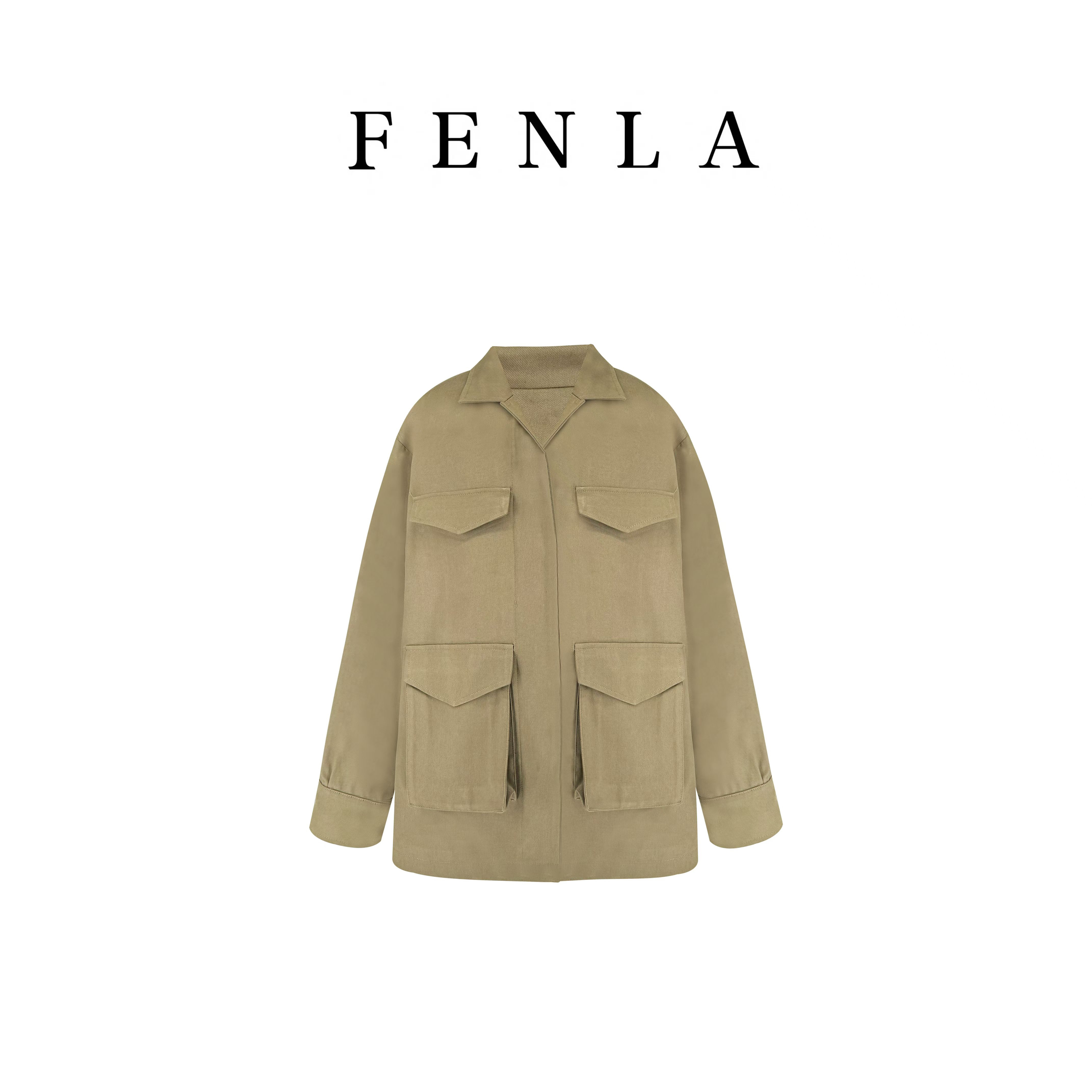 【惠姐私服】北欧极简主义工装风轮廓收腰夹克短外套 85000