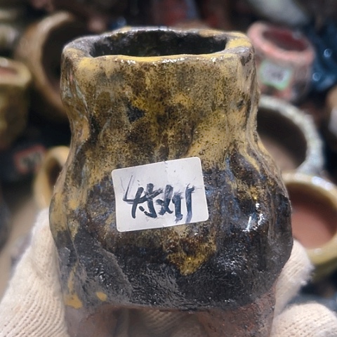 红陶粗陶花盆手工