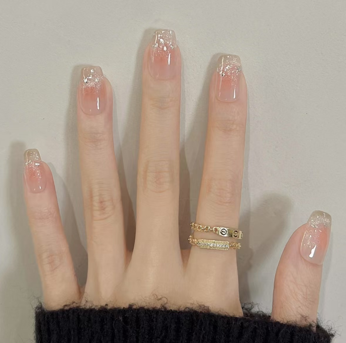 纯手工新款猫眼穿戴甲片2025新款高级感秋冬款式推荐短款美甲爆款