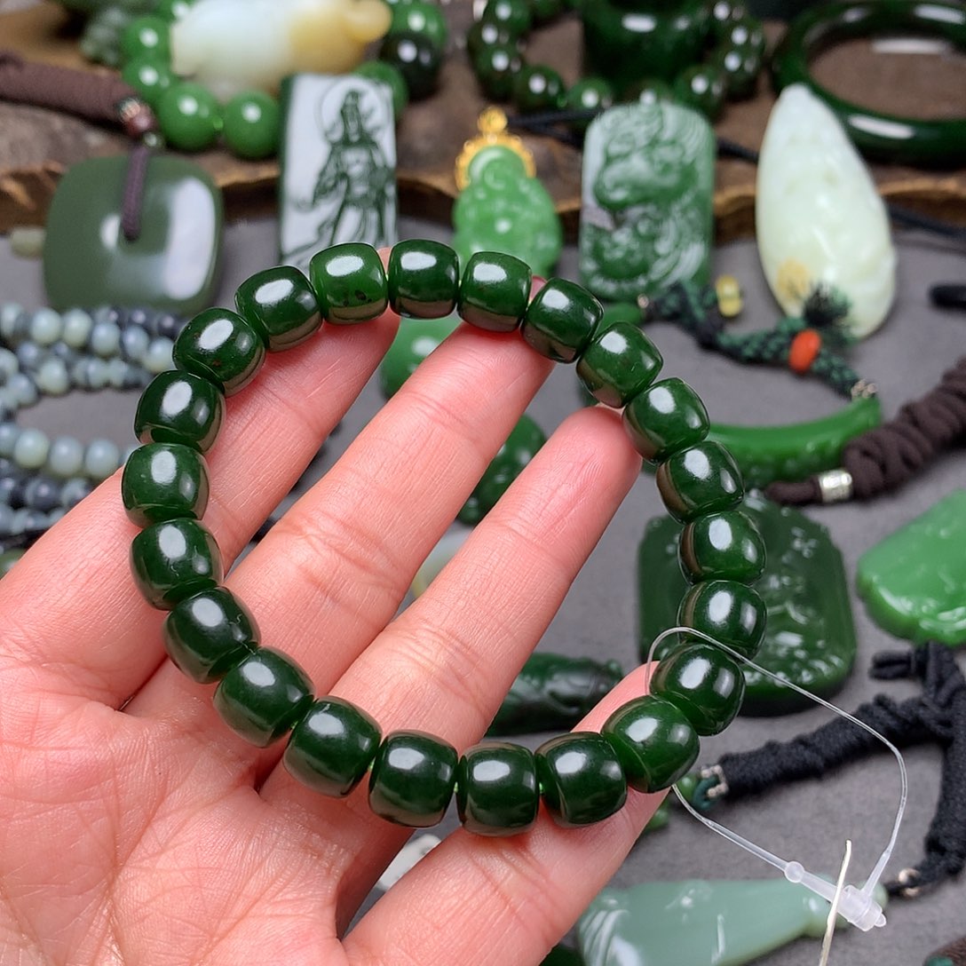 和田玉手串未镶嵌