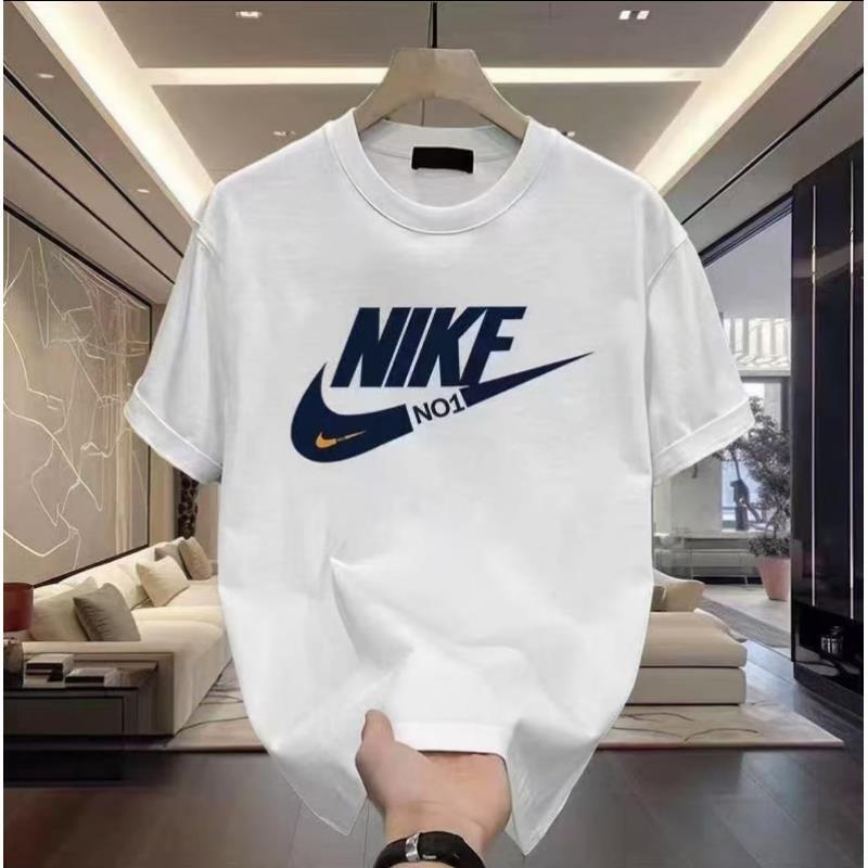 爆款男士t恤情侣装潮流夏季新款男款短袖T恤男生轻奢痞帅男装-A23