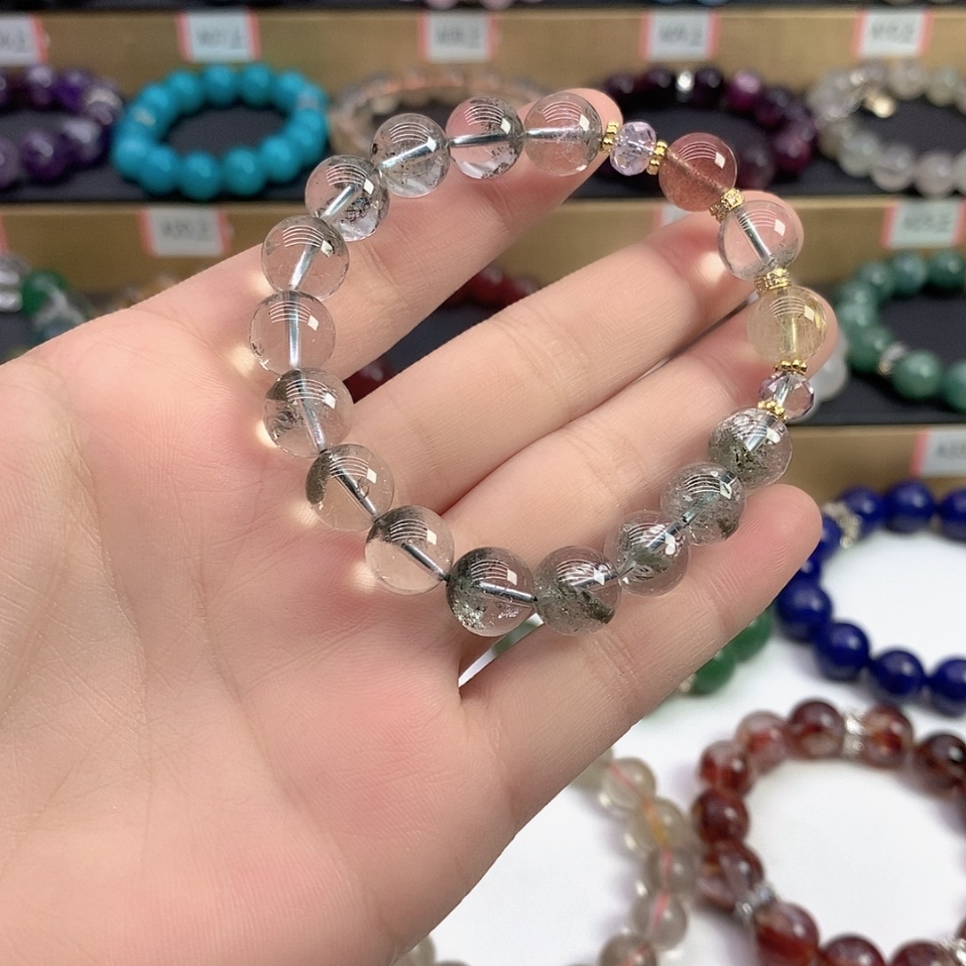 未镶嵌水晶手链绿幽灵