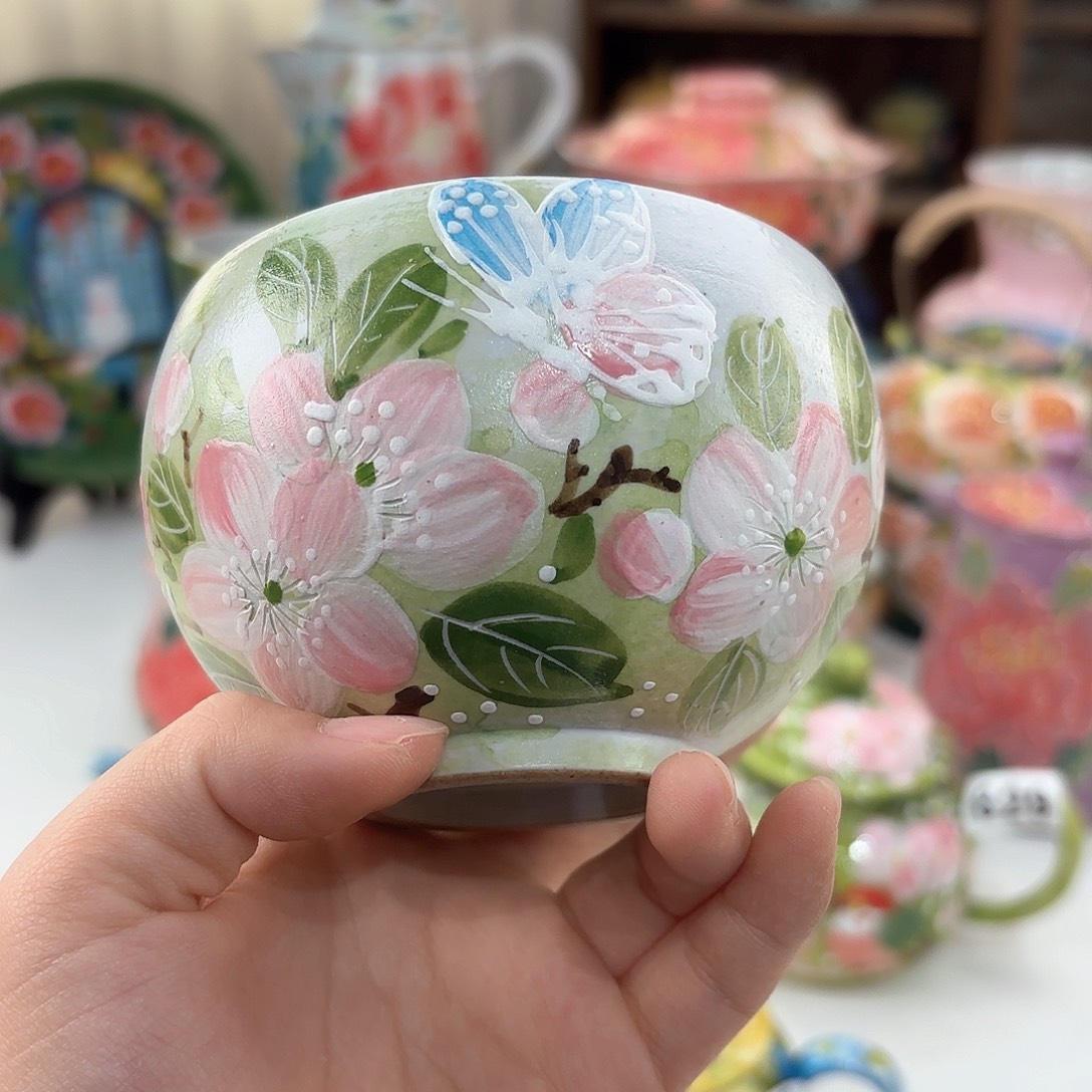 景德镇手绘高温釉下彩陶瓷茶具