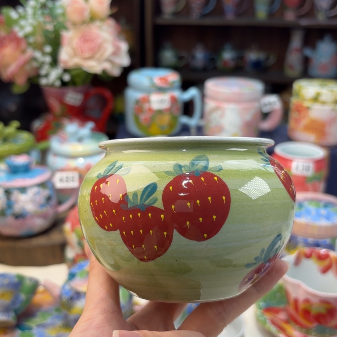 瓷片景德镇手绘高温釉下彩陶瓷茶具