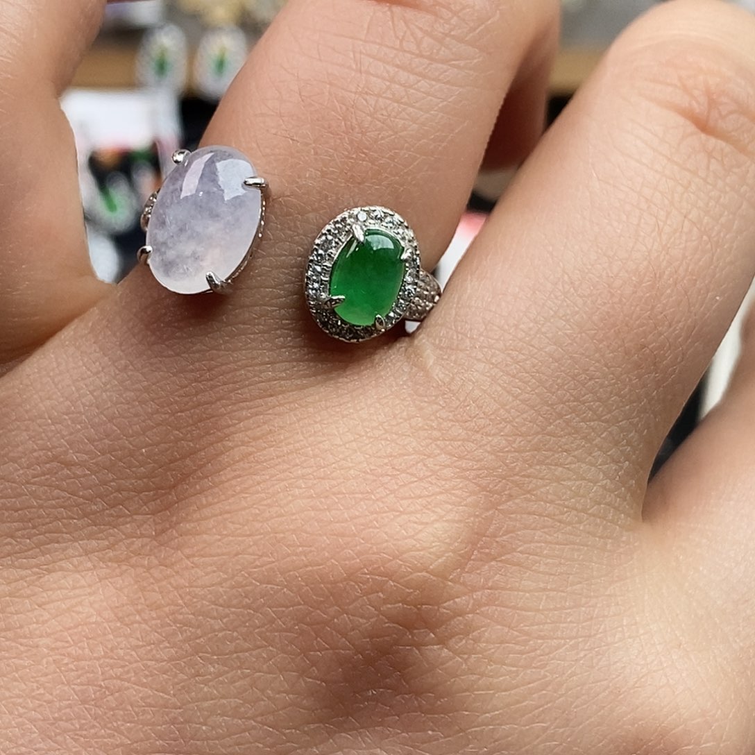 翡翠未镶嵌戒指翡翠