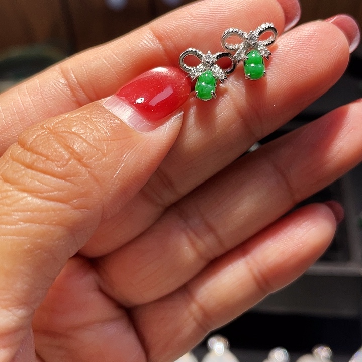 翡翠银S925镶嵌颈饰