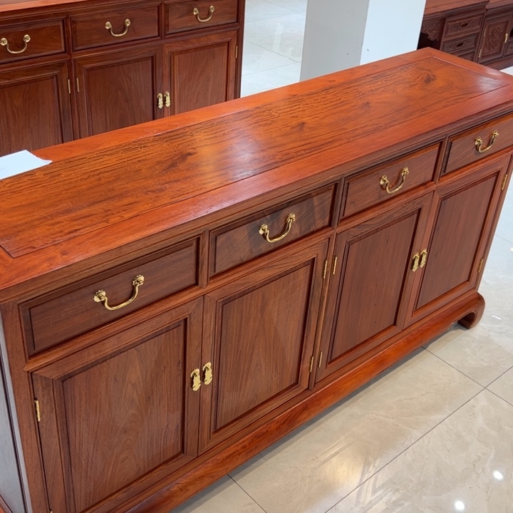 花梨木类家具乡**华缅花餐边柜