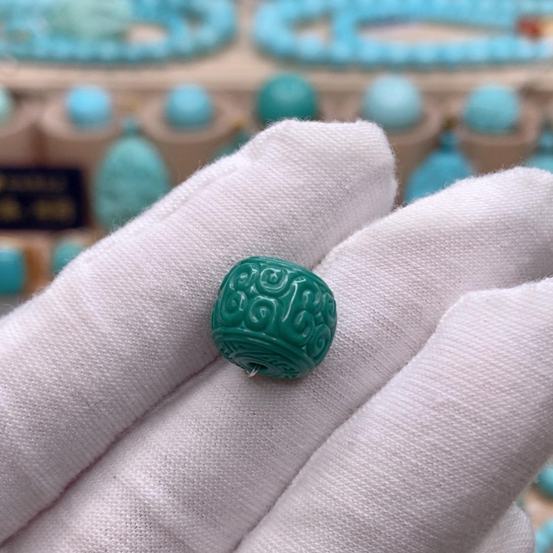 绿松石未镶嵌珠宝奇石12mm