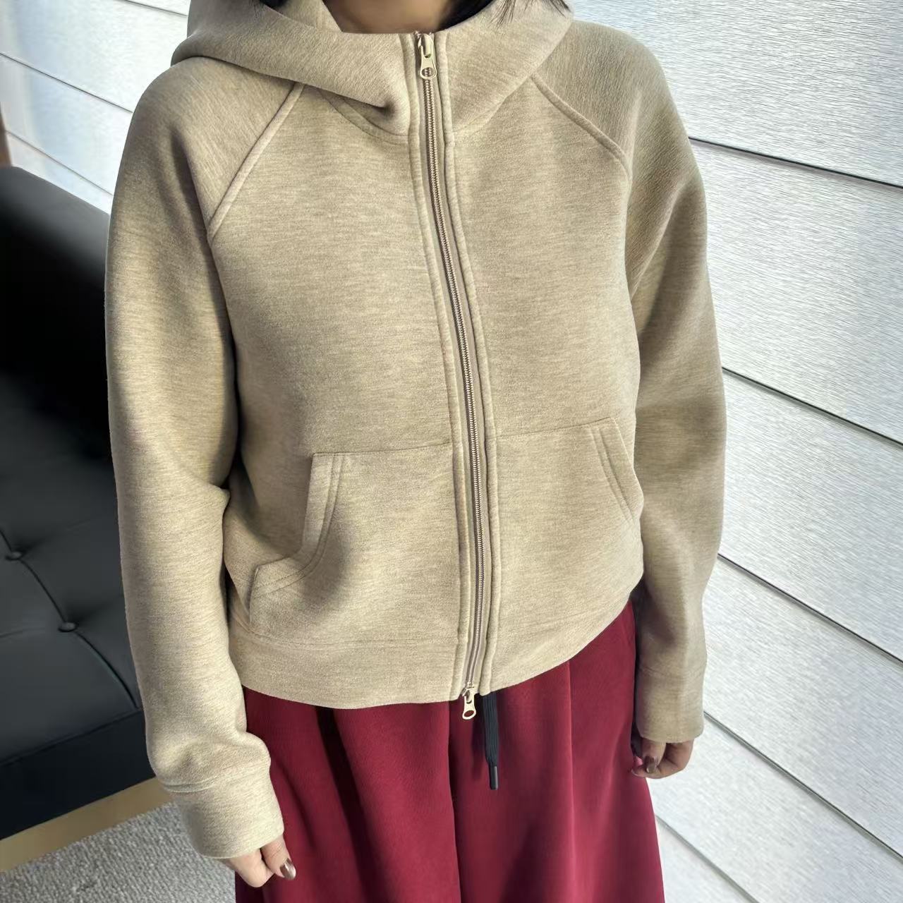 【汐汐女装店】小个子定制秋冬美式双拉链连帽保暖卫衣 XX2512075G