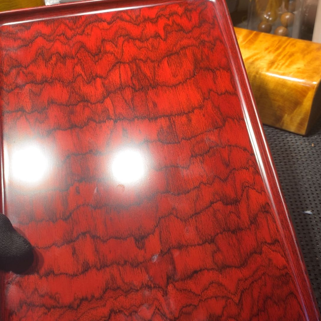 金丝楠红酸枝茶盘