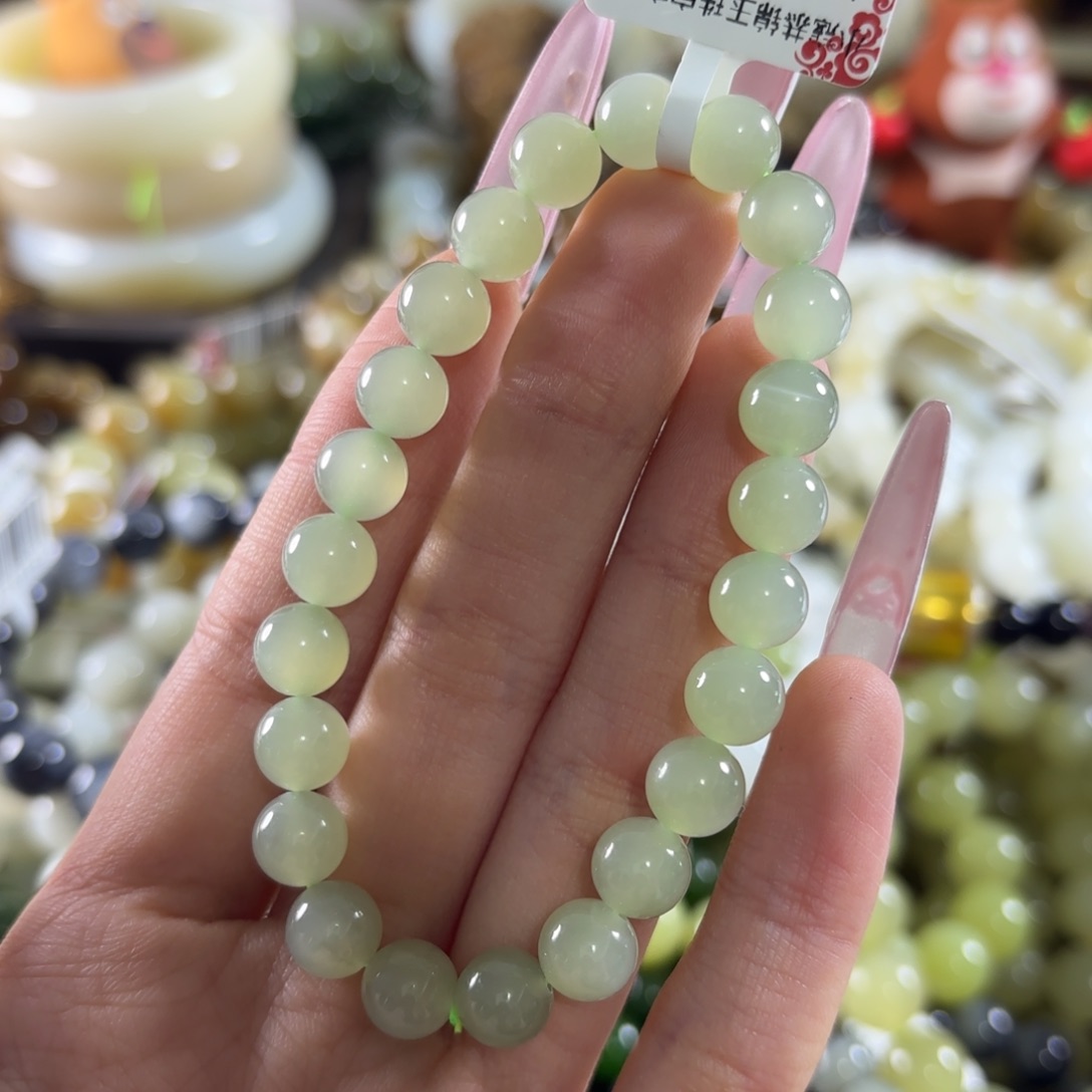 和田玉未镶嵌手链423