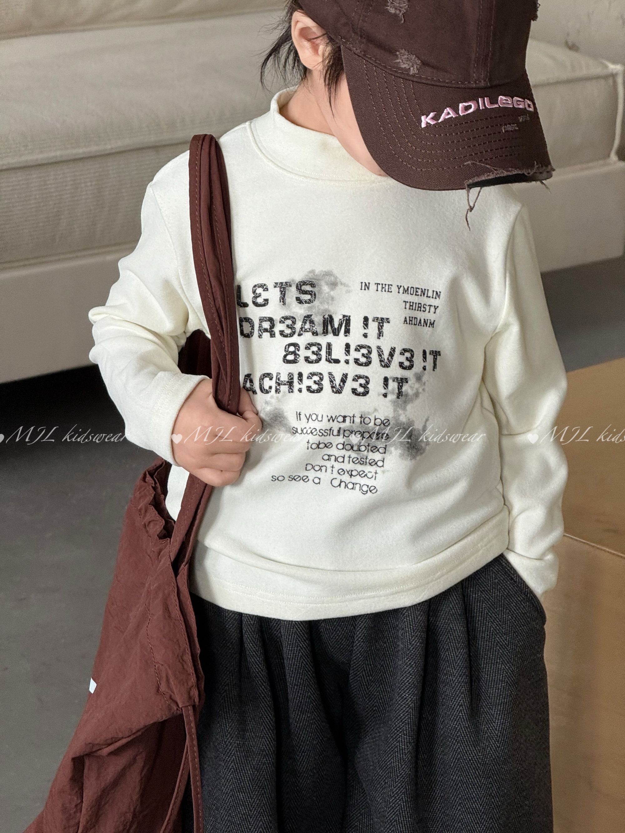 【现货】冬款【320克慕斯双面高克重】A类棉内搭简约儿童打底MJ3598