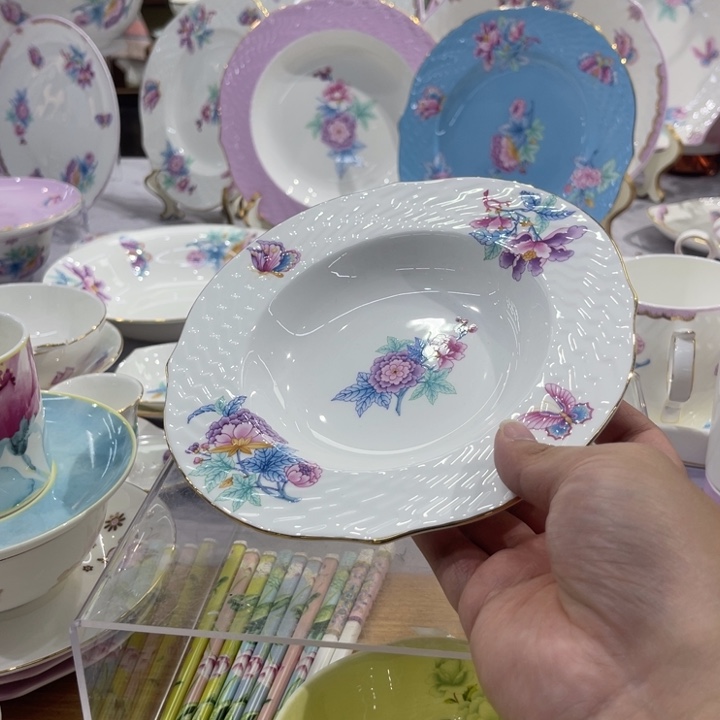 45%以上骨粉骨瓷7寸深盘一个