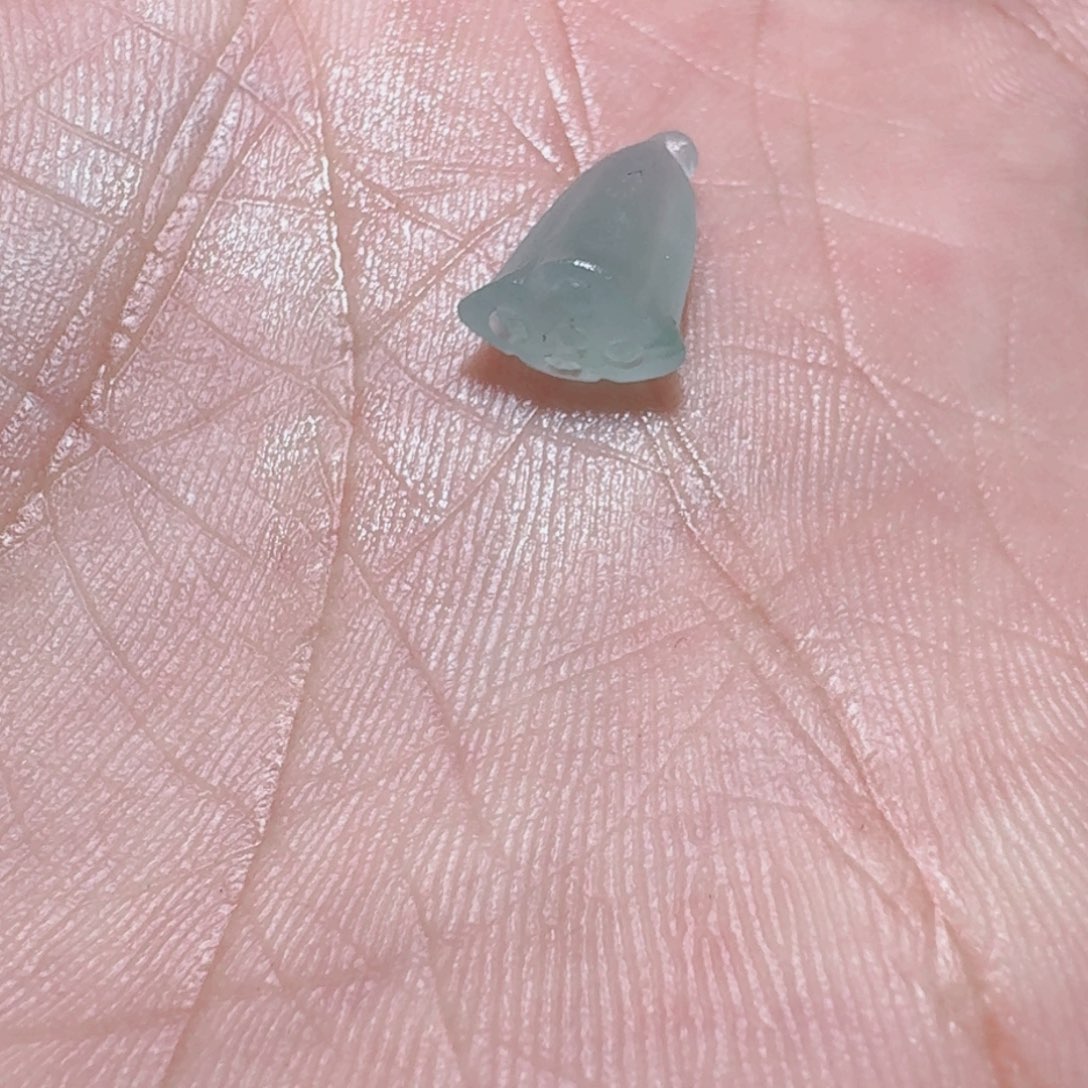 定制翡翠未镶嵌天然翡翠莲蓬