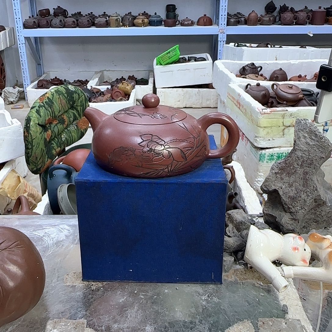 茶壶紫砂宜兴紫砂壶瑕疵处理