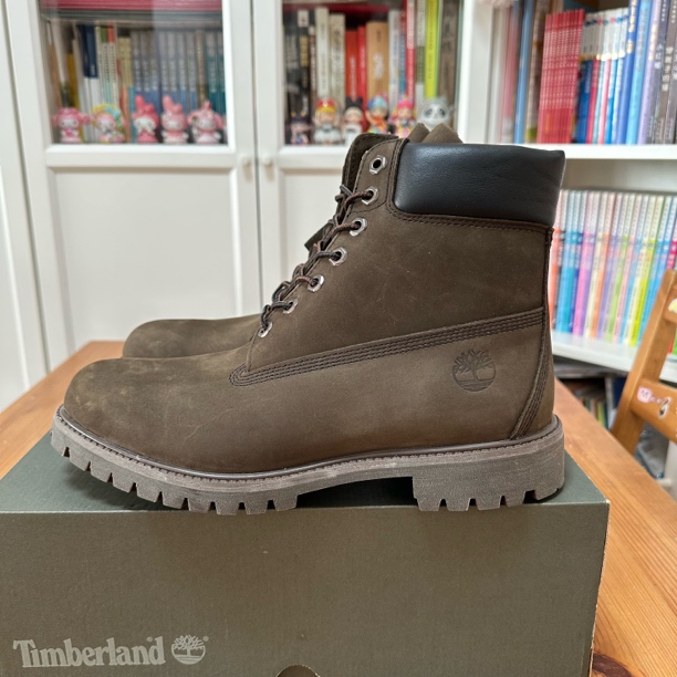 正品TIMBERLAND 添柏岚 10001 深棕色 马丁靴 经典 户外防水 