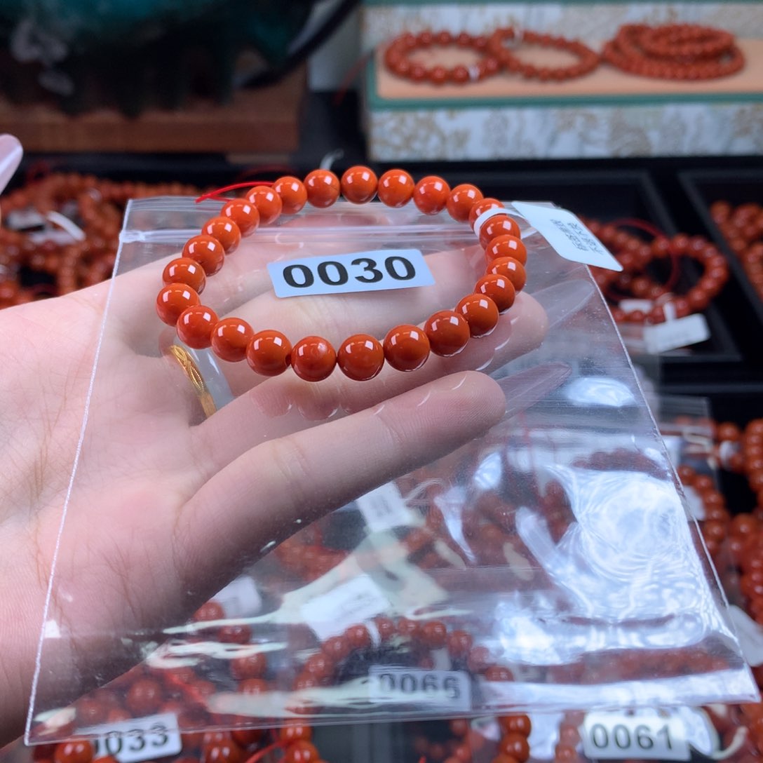南红玛瑙手链未镶嵌0030
