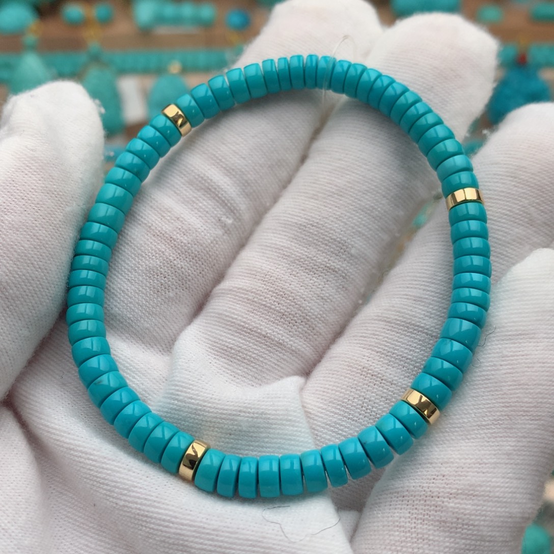 绿松石未镶嵌珠宝奇石5mm