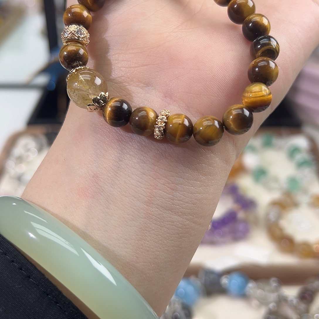 水晶手串合金手串