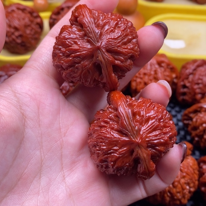 吊坠文玩核桃白狮子