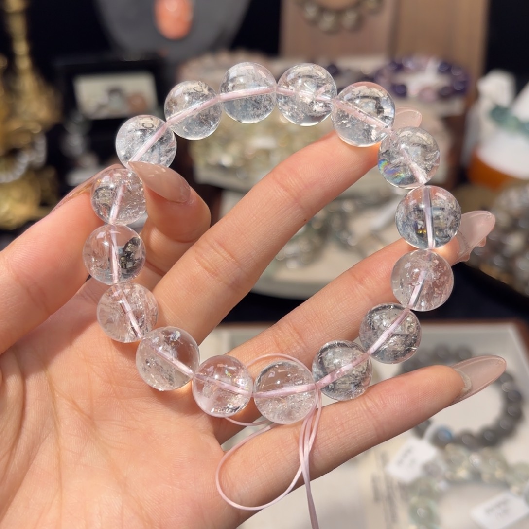 水晶手链未镶嵌希*子水晶鱼
