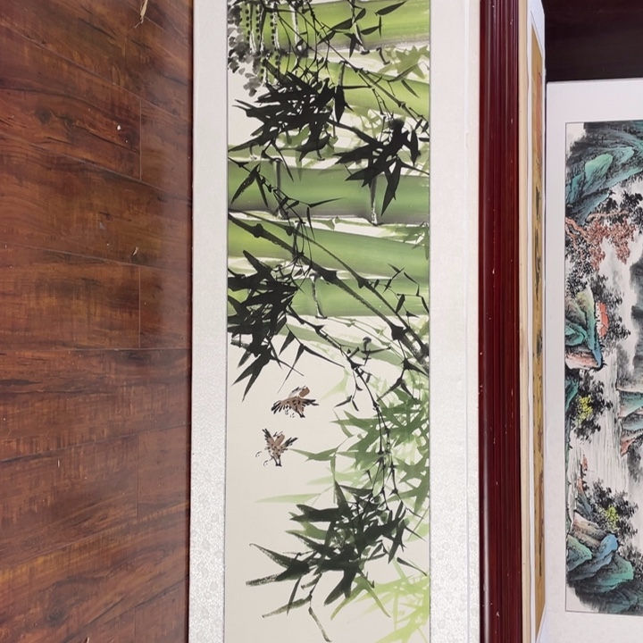 国画「带框尺寸48*163厘米」 - - - - - - - - - - - - - - - 