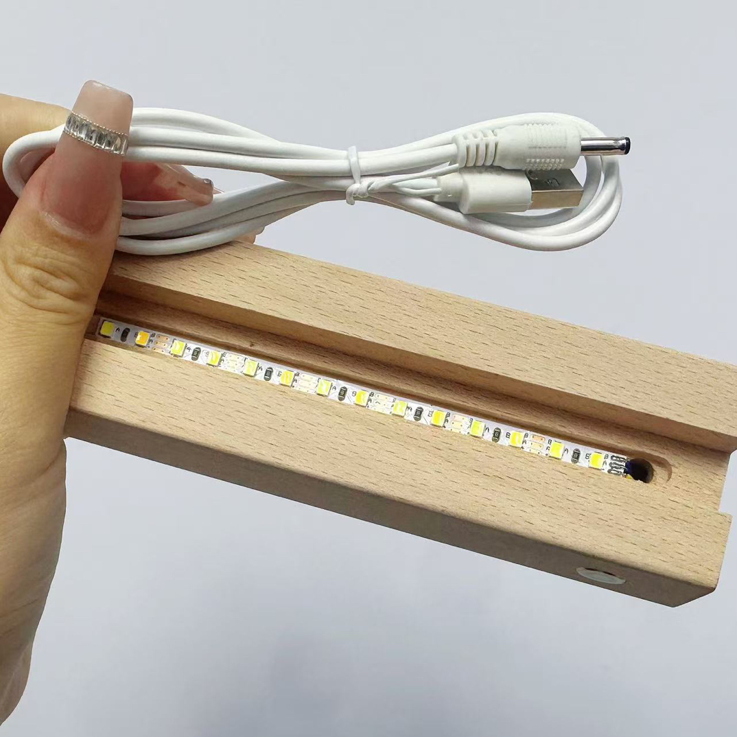 发光木托usb摆件