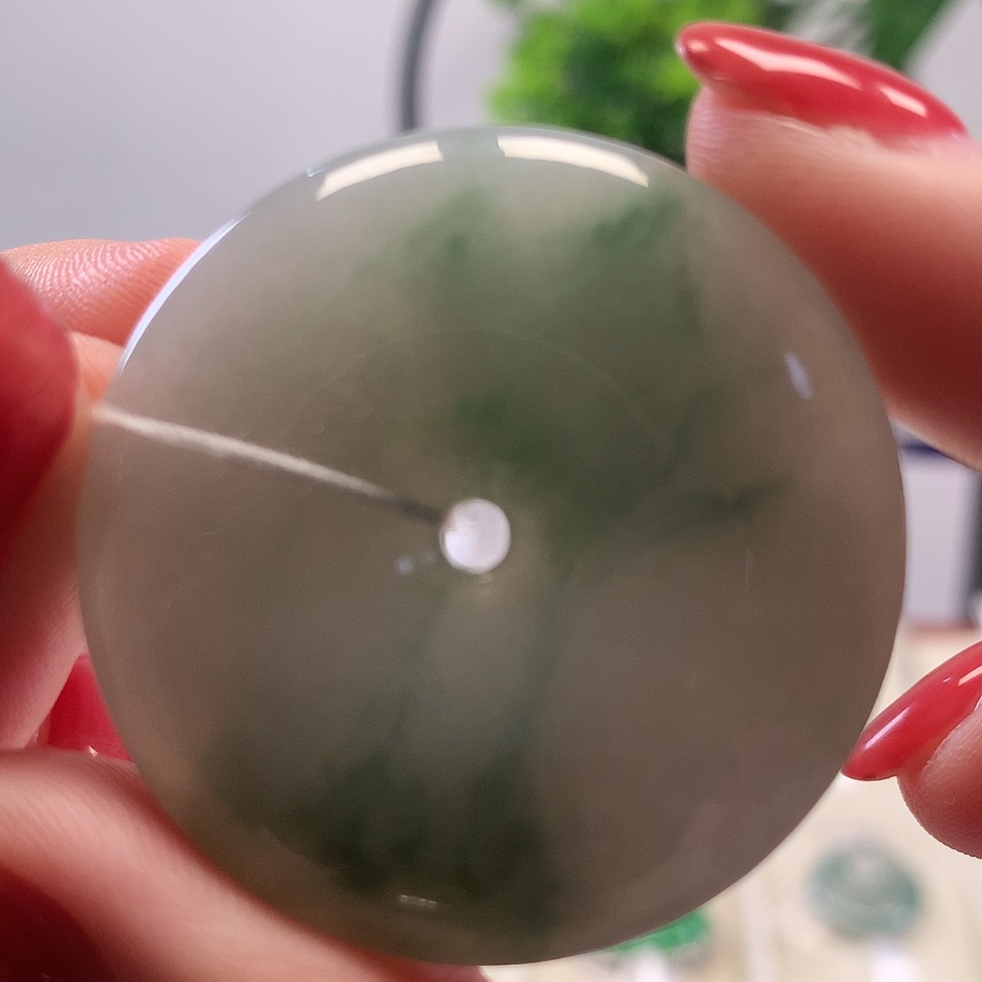 翡翠未镶嵌颈饰天然翡翠A货平安扣