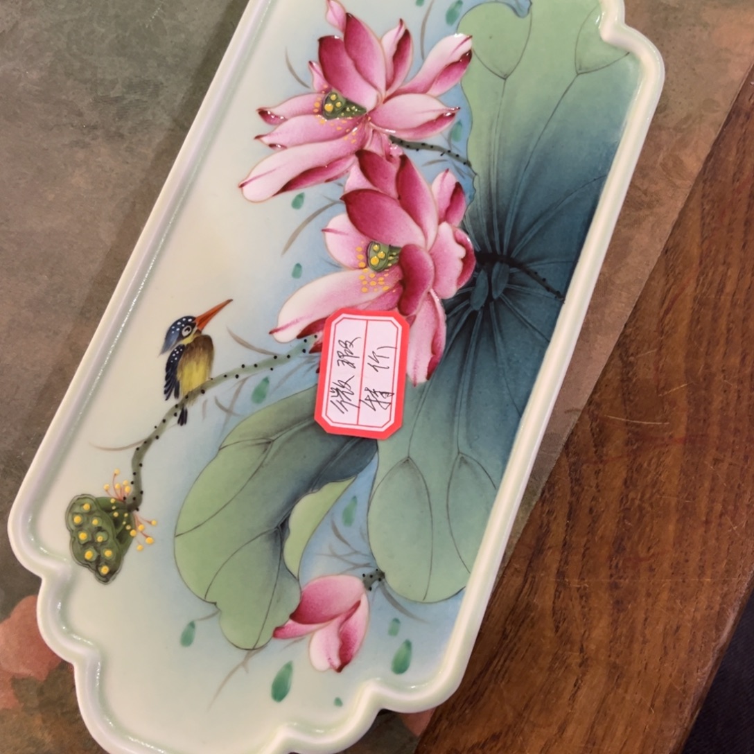 自***鱼景德镇纯手工手绘陶瓷