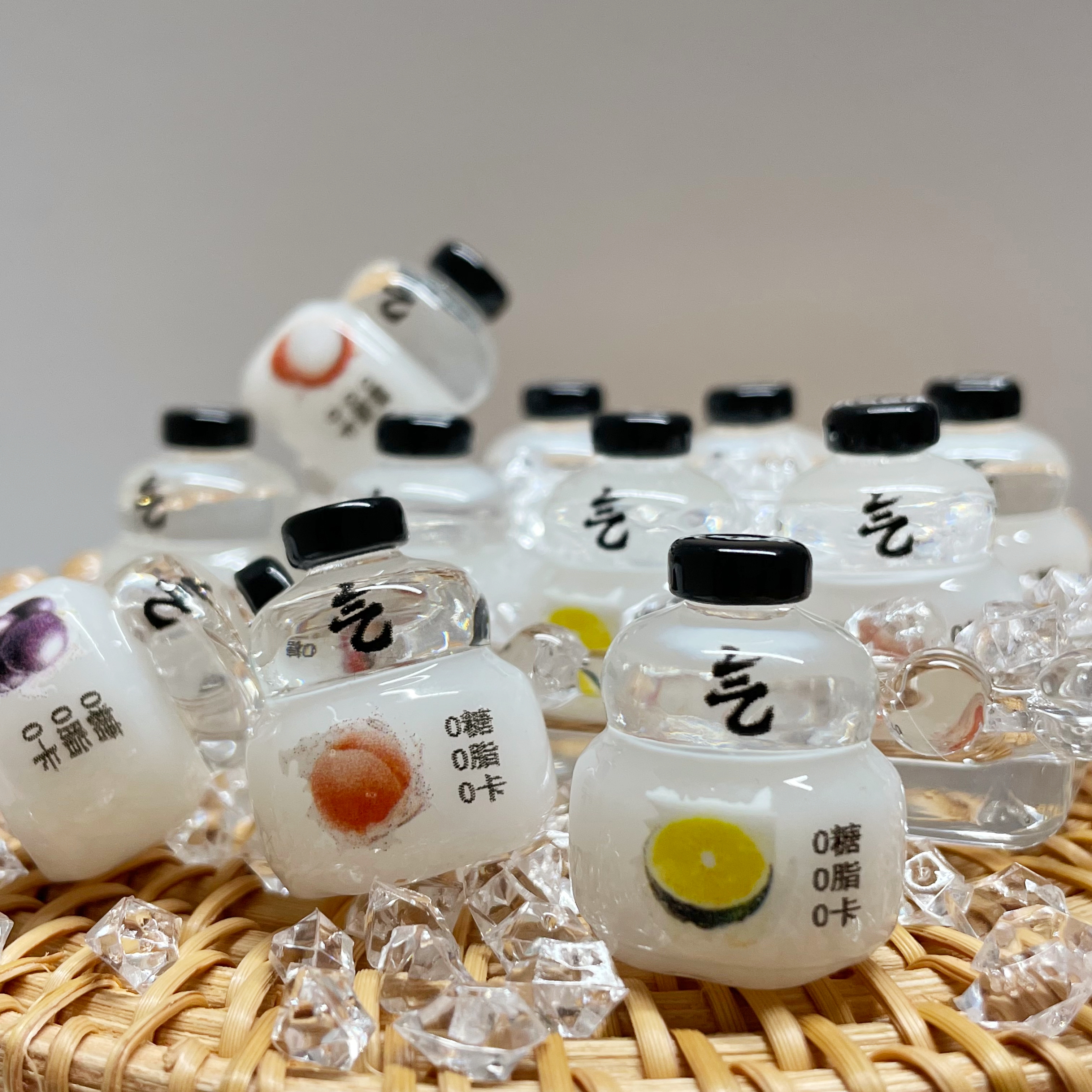 爱爱妈定制元气&森林微缩食玩 手机链diy材料配饰