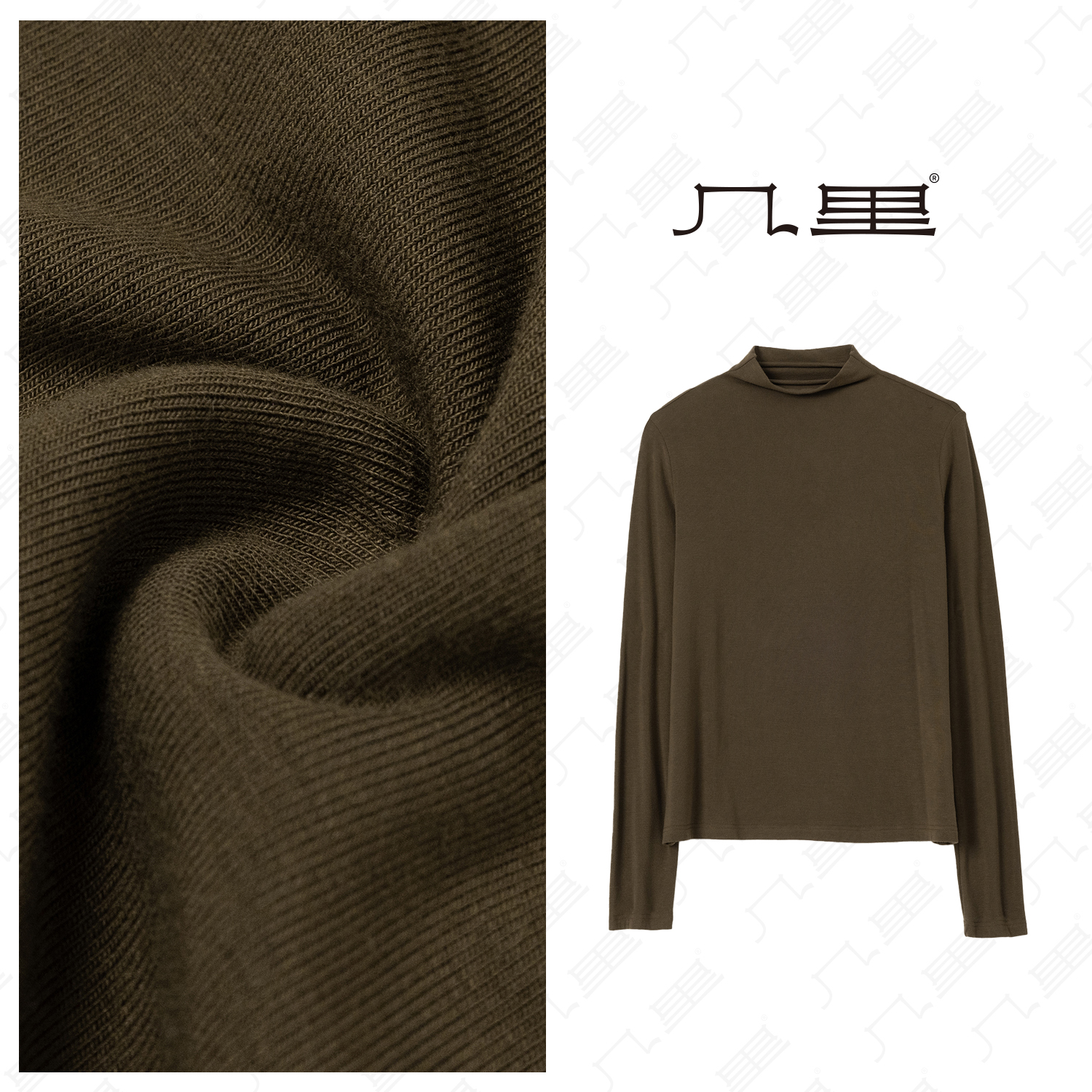 （几里）锦澜-休闲气质百搭春秋T恤 衣长58 胸围85 1073129