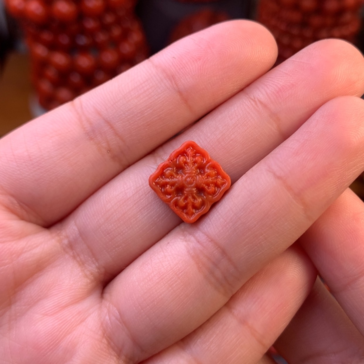 【闪购商品】南红玛瑙川料瓦西配饰未镶嵌司*