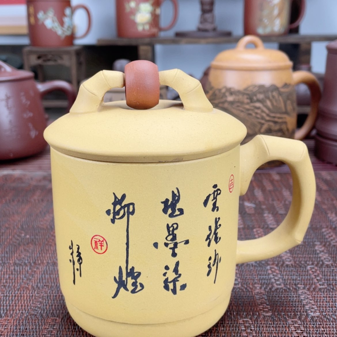 【闪购商品】紫砂茶杯宜兴原矿紫砂盖杯微瑕