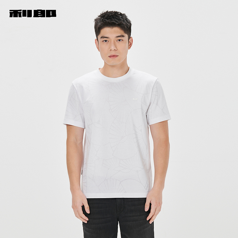 【商场同款】利郎官方 短袖圆领T恤男2024夏季休闲男3/1/2Y
