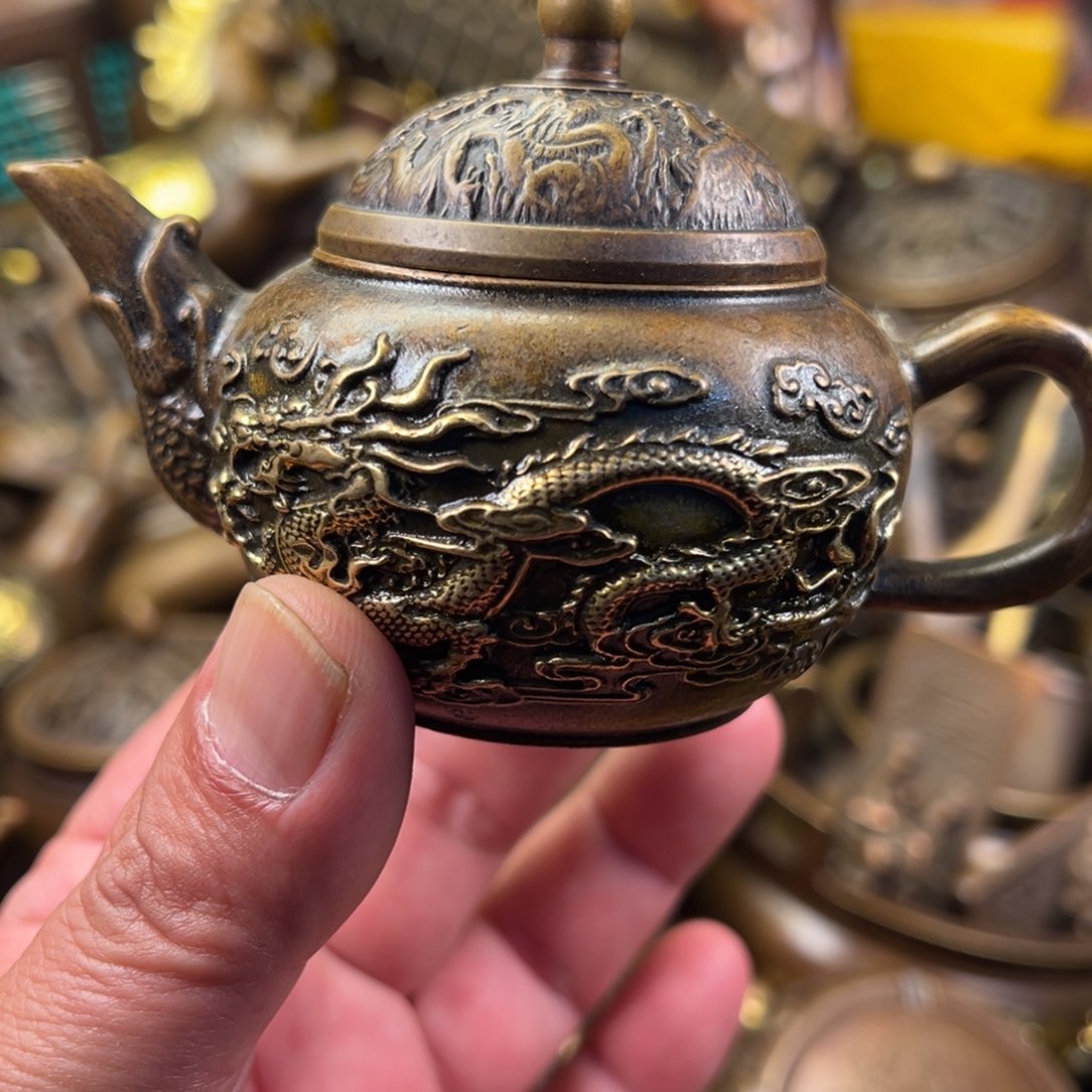 茶壶香炉铜器摆件