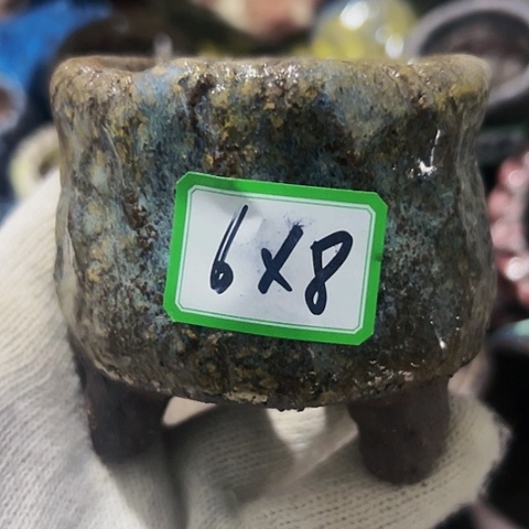 红陶粗陶花盆手工