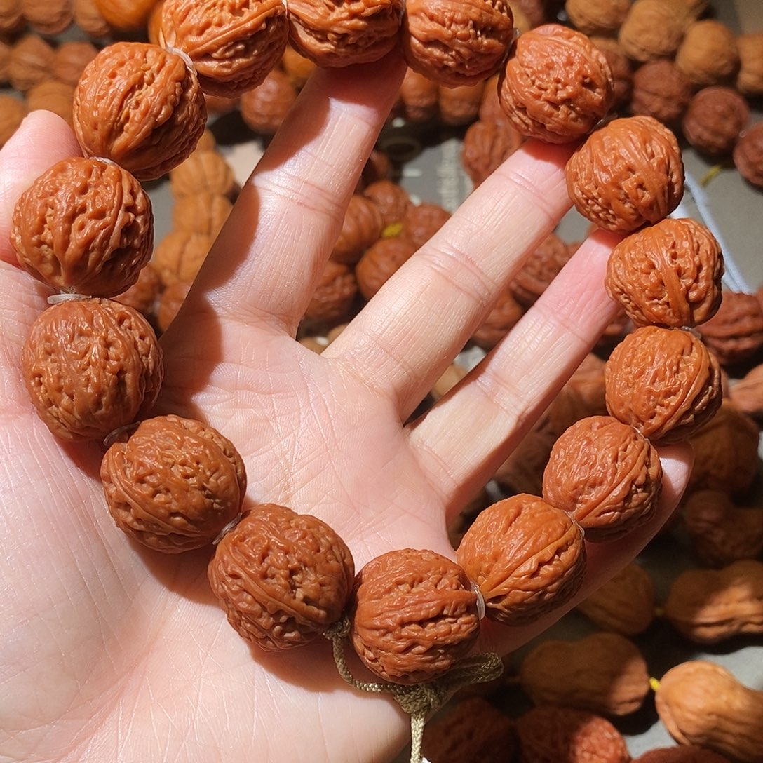 文玩核桃吊坠21尺蚂蚁纹手串