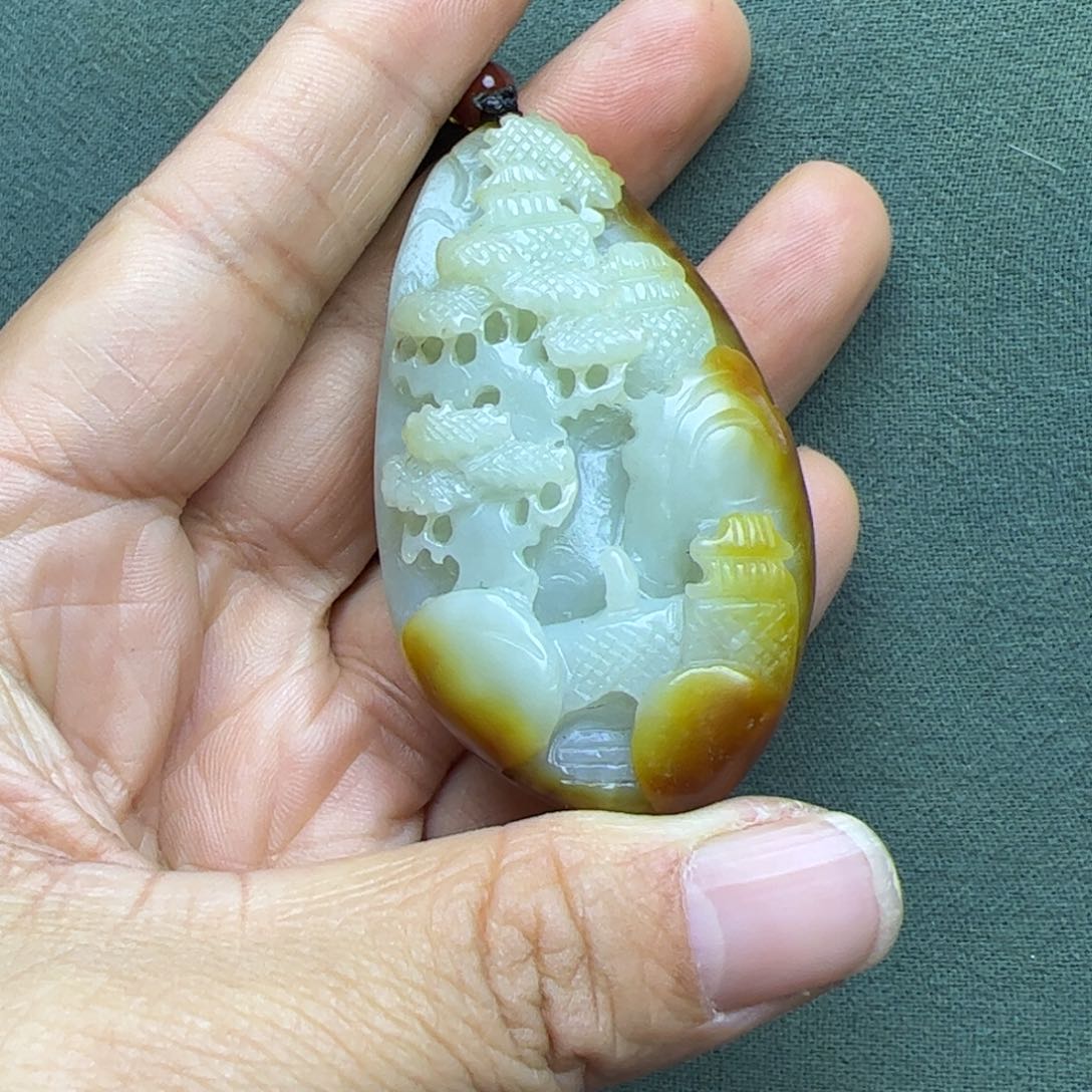 和田玉把件未镶嵌诚**善