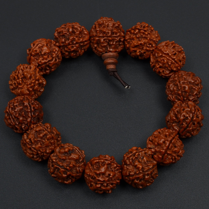 非金属木质手链 尼泊尔五瓣大金刚菩提手串