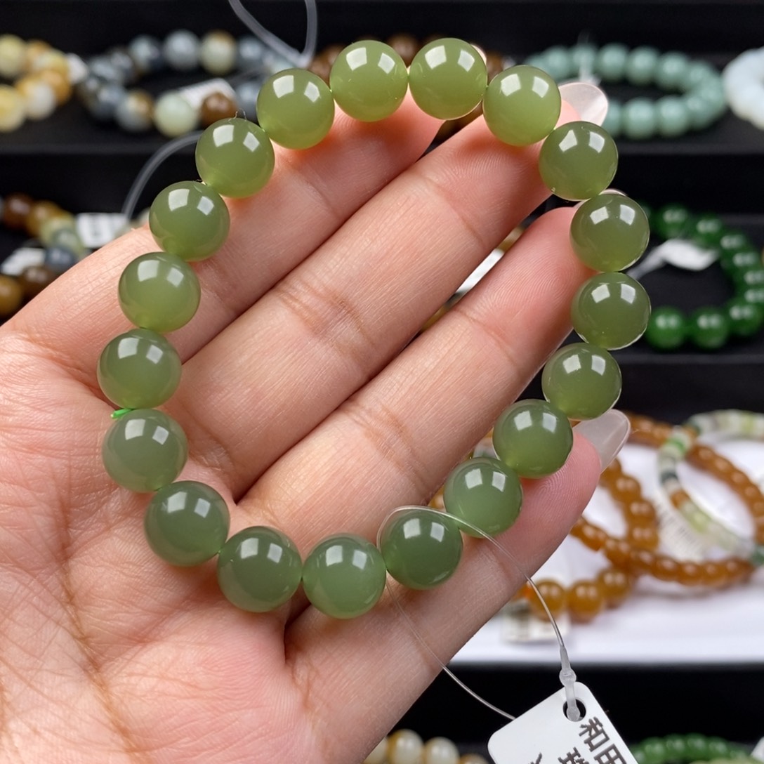 和田玉手串未镶嵌