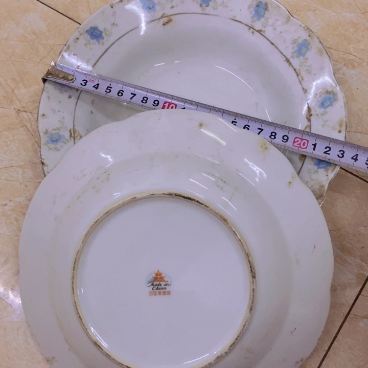 摆件2个23厘米小兰花深盘