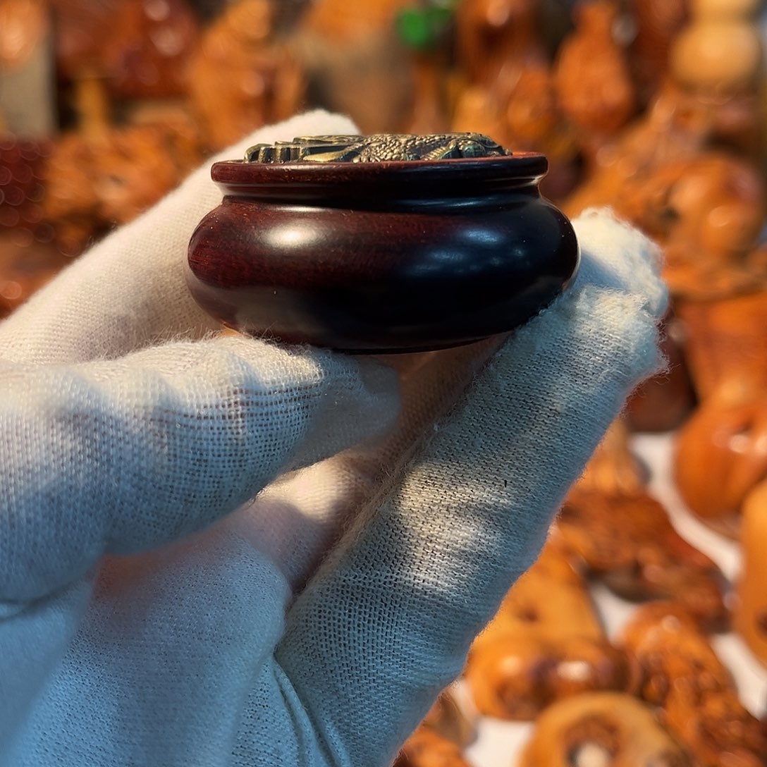 柏木（崖柏）红木聚宝盆