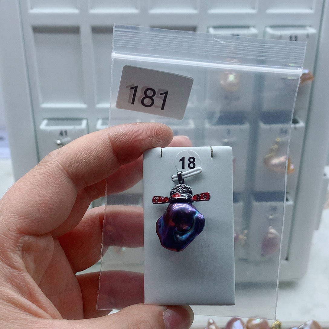 合金吊坠(不含链)淡水珍珠