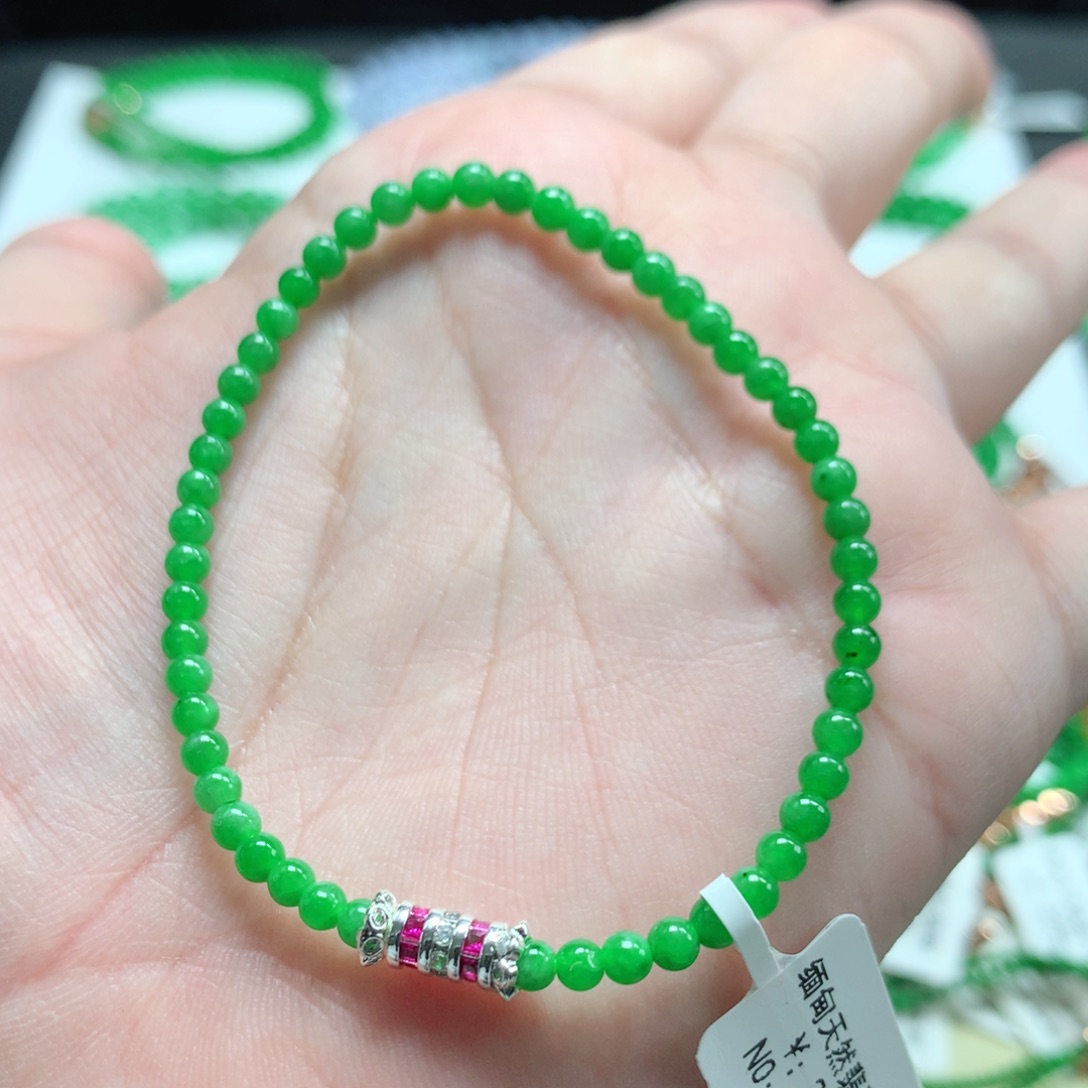 翡翠未镶嵌手链翡翠