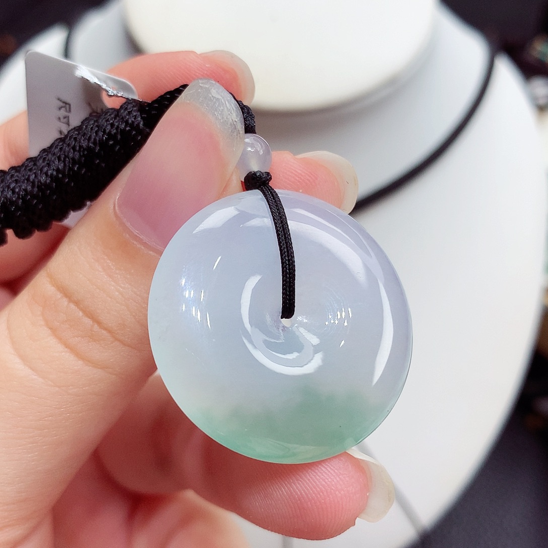 翡翠未镶嵌颈饰翡翠15，28.7/5.7