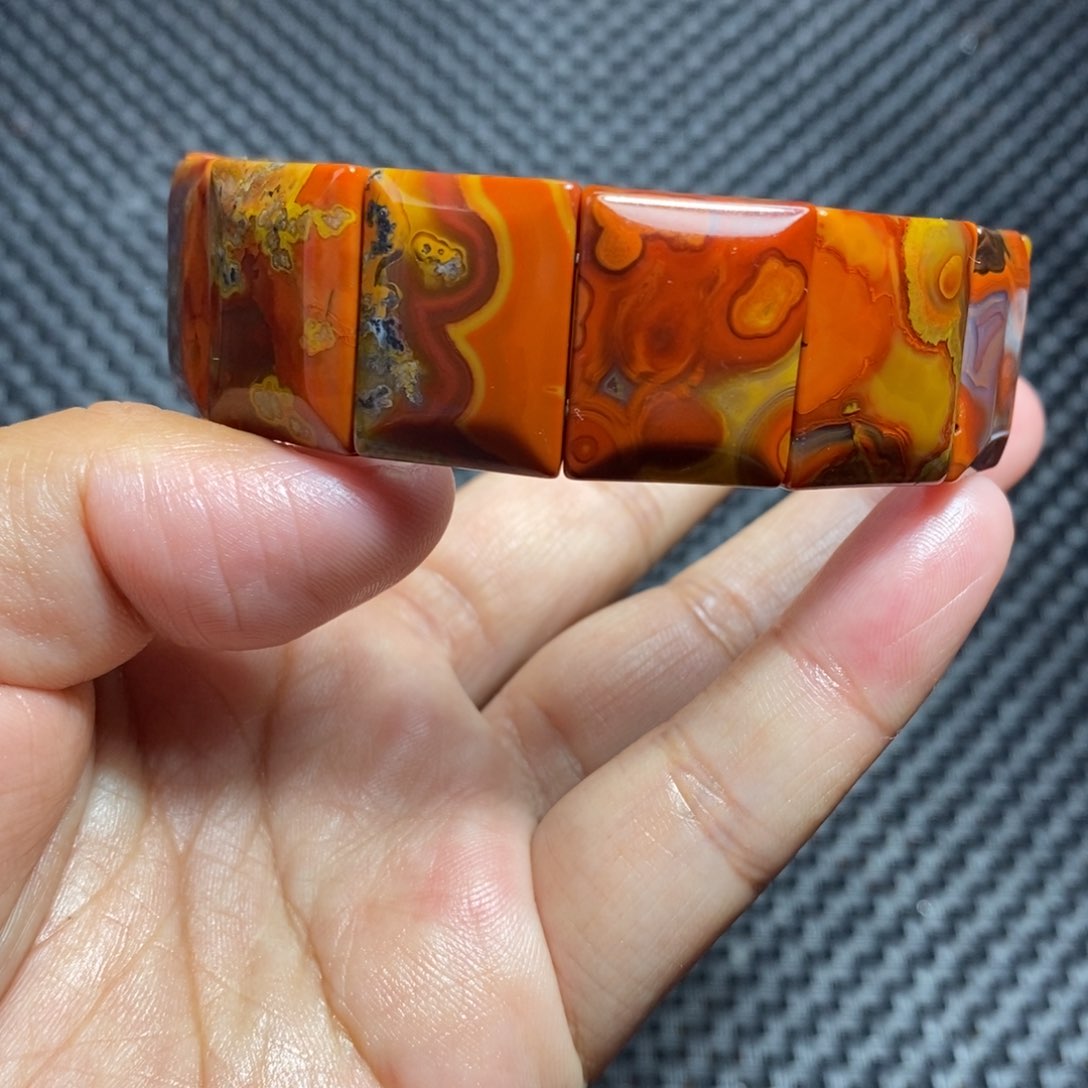 玛瑙/玉髓战国红未镶嵌