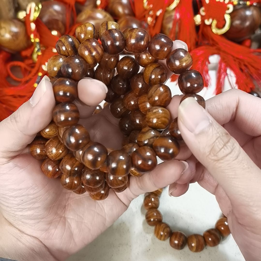 黄花梨/降香黄檀手串/手链14mm桶珠