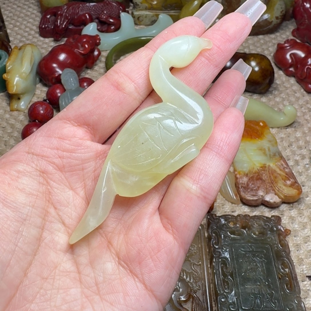 白玉菩提吊坠挂件