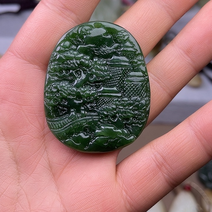 和田玉吊坠(不含链)未镶嵌